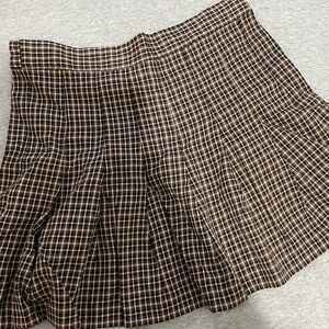 Ardene Pleated Plaid Skirt NWOT